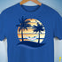 Transgender Pride Hammock Summer Beach Sunset Premium Unisex T-Shirt - Royal Blue