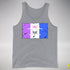 Drag Pride Pirate Flag Premium Tank Top - Grey Heather