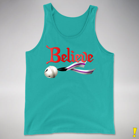Believe Demisexual Pride Jingle Bell Premium Tank Top - Teal