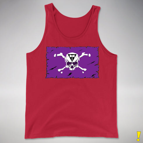 Lesbian Labrys Pride Pirate Flag Premium Tank Top - Red