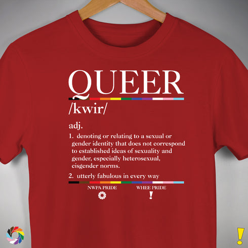 Queer Definition Premium Unisex T-Shirt - Red