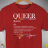 Queer Definition Premium Unisex T-Shirt - Red