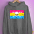 Pansexual Pride Pirate Flag Hoodie - Grey Heather