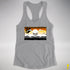 Bear Pride Pirate Flag Racerback Tank - Heather Grey