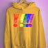 LGBTQ Pride Exclamation Points Hoodie - Mustard