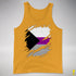 Demisexual Pride Flag Ripped Reveal Premium Tank Top - Gold