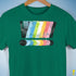 Queer Pride Grunge Exclamation Points Premium Unisex T-Shirt - Kelly Green