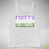 Assume Nothing Genderqueer Pride Flag Premium Tank Top - White