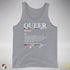 Queer Definition Premium Tank Top - Grey Heather