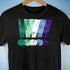 MLM Gay Pride Grunge Exclamation Points Premium Unisex T-Shirt - Black
