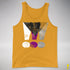 Demisexual Pride Grunge Exclamation Points Premium Tank Top - Gold