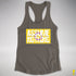 Assume Nothing Intersex Pride Flag Racerback Tank - Dark Grey