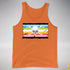 Queer Pride Pirate Flag Premium Tank Top - Orange