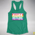 Assume Nothing Gilbert Baker Original LGBTQ Gay Pride Flag Racerback - Kelly Green