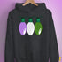 Genderqueer Pride Christmas Lights Hoodie - Dark Grey Heather
