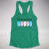 Transgender Pride Flag Christmas Lights Racerback Tank - Kelly Green