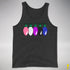 Genderfluid Pride Christmas Lights Premium Tank Top - Charcoal Triblend