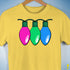 Polysexual Pride Christmas Lights Premium Unisex T-Shirt - Yellow