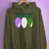 Genderqueer Pride Christmas Lights Hoodie - Army