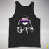 Pride Sloth Genderfluid Flag Sunglasses Premium Tank Top - Black