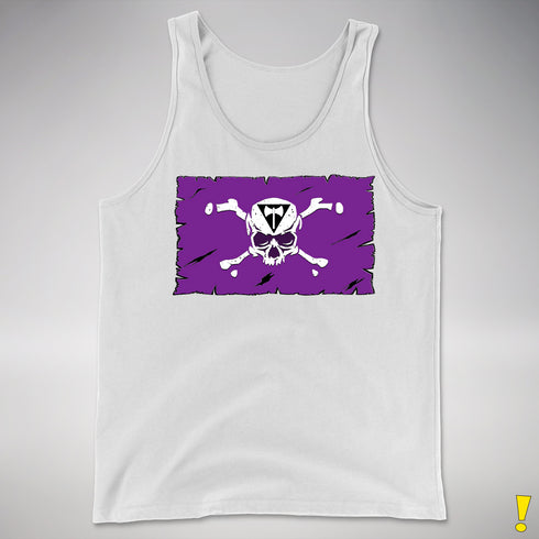 Lesbian Labrys Pride Pirate Flag Premium Tank Top - White