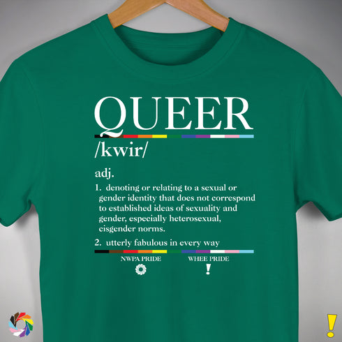 Queer Definition Premium Unisex T-Shirt - Kelly Green