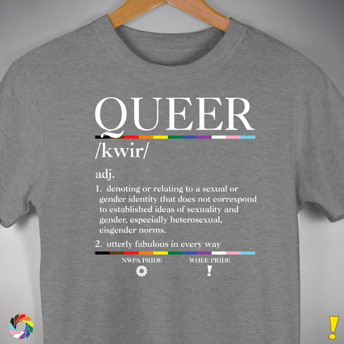 Queer Definition Premium Unisex T-Shirt - Grey Heather
