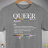 Queer Definition Premium Unisex T-Shirt - Grey Heather