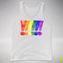 LGBTQ Pride Exclamation Points Premium Tank Top - White