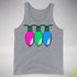 Polysexual Pride Christmas Lights Premium Tank Top - Grey Heather