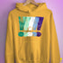 MLM Gay Pride Grunge Exclamation Points Hoodie - Mustard
