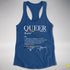 Queer Definition Women's Racerback Tank - Royal