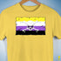 Nonbinary Pride Pirate Flag Premium Unisex T-Shirt - Yellow