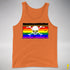 Philly LGBTQ Pride Pirate Flag Premium Tank Top - Orange