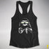 Pride Sloth Agender Flag Sunglasses Women's Racerback Tank - Black