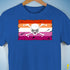 Lesbian Pride Pirate Flag Premium Unisex T-Shirt - Royal Blue