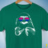 Pride Sloth Bisexual Flag Sunglasses Premium Unisex T-Shirt - Kelly Green