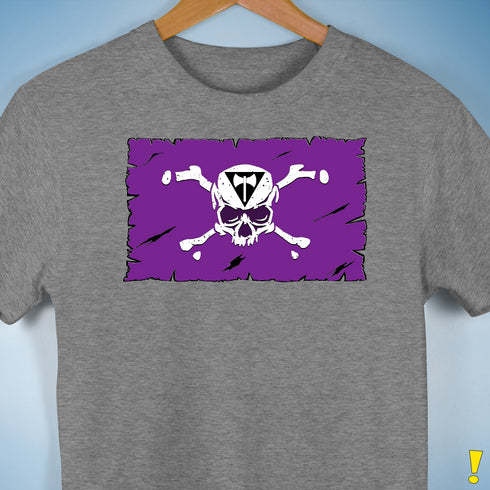 Lesbian Labrys Pride Pirate Flag Premium Unisex T-Shirt - Grey Heather