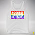 Assume Nothing LGBTQ Pride Flag Premium Tank Top - White