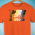 Bear Pride Grunge Exclamation Points Premium Unisex T-Shirt - Orange