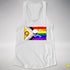 Intersex Inclusive Progress Pride Pirate Flag Racerback Tank - White
