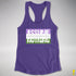 Assume Nothing Genderqueer Pride Flag Racerback Tank - Purple
