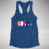 Genderfluid Pride Christmas Lights Racerback Tank - Royal