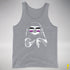 Pride Sloth Asexual Flag Sunglasses Premium Tank Top - Grey Heather