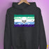 Gay Male Pride Pirate Flag Hoodie - Dark Grey Heather