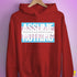 Assume Nothing Transgender Pride Flag Hoodie - Red