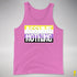 Assume Nothing Nonbinary Pride Flag Premium Tank Top - Neon Pink