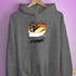 Bear Pride Flag Ripped Reveal Hoodie - Grey Heather