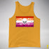 Lesbian Pride Pirate Flag Premium Tank Top - Gold