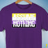 Assume Nothing Nonbinary Pride Flag Premium Unisex T-Shirt - Purple